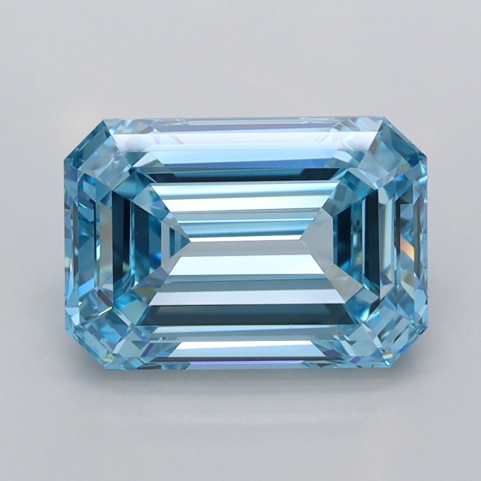 IGI Emerald 3.09ct Fancy Vivid Blue VVS1 - Loose Lab Diamond: IGI Emerald 3.09ct Fancy Vivid Blue VVS1 - Loose Lab Diamond Item Specifics: Source: This Is A Real Diamond Grown In A Lab Not Mined. Carat: 3.09 Cut: - Color: Fancy Vivid Blue Clarity: VVS1 Polish: E