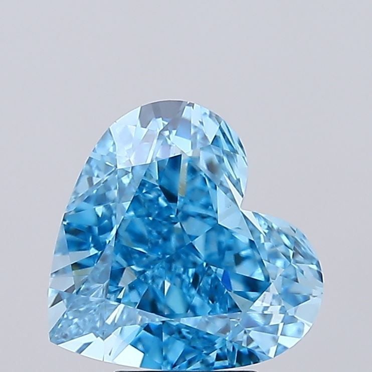 IGI Heart 5.11ct Fancy Vivid Blue VVS2 - Loose Lab Diamond: IGI Heart 5.11ct Fancy Vivid Blue VVS2 - Loose Lab Diamond Item Specifics: Source: This Is A Real Diamond Grown In A Lab Not Mined. Carat: 5.11 Cut: - Color: Fancy Vivid Blue Clarity: VVS2 Polish: EX 
