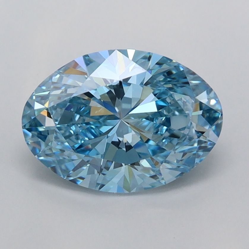 IGI Oval 1.52ct Fancy Vivid Blue VVS2 - Loose Lab Diamond: IGI Oval 1.52ct Fancy Vivid Blue VVS2 - Loose Lab Diamond Item Specifics: Source: This Is A Real Diamond Grown In A Lab Not Mined. Carat: 1.52 Cut: - Color: Fancy Vivid Blue Clarity: VVS2 Polish: EX S