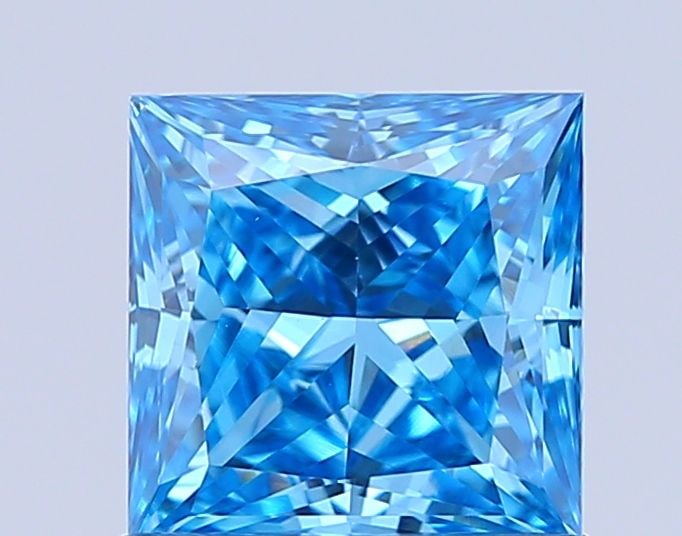 IGI Princess 1.01ct Fancy Vivid Blue VVS2 - Loose Lab Diamond: IGI Princess 1.01ct Fancy Vivid Blue VVS2 - Loose Lab Diamond Item Specifics: Source: This Is A Real Diamond Grown In A Lab Not Mined. Carat: 1.01 Cut: - Color: Fancy Vivid Blue Clarity: VVS2 Polish: 