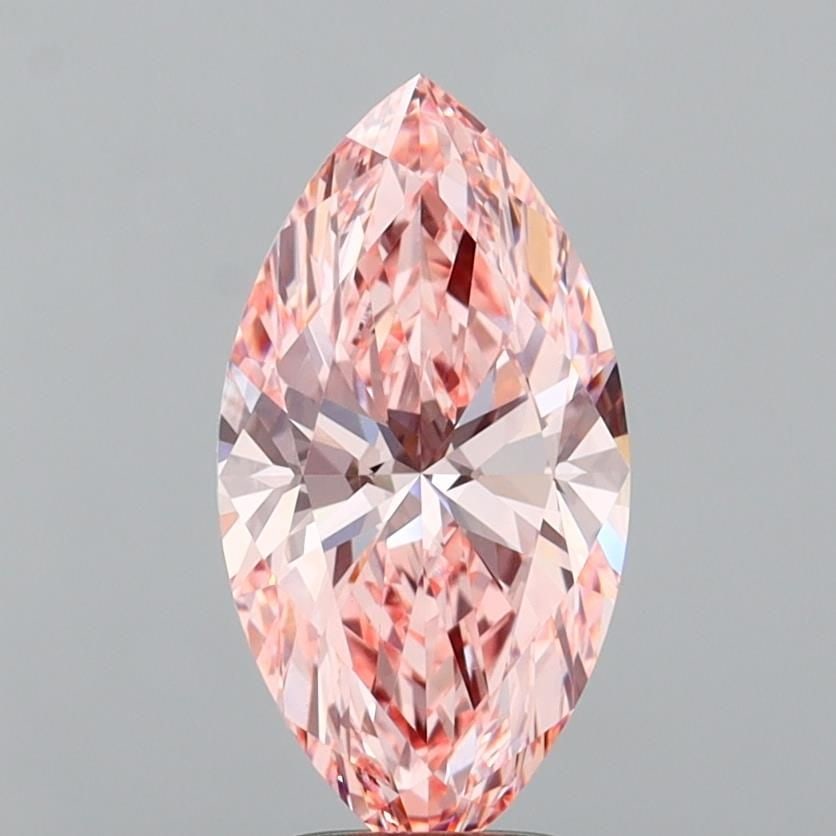 IGI Marquise 3.08ct Fancy Vivid Pink VVS2 - Loose Lab Diamond: IGI Marquise 3.08ct Fancy Vivid Pink VVS2 - Loose Lab Diamond Item Specifics: Source: This Is A Real Diamond Grown In A Lab Not Mined. Carat: 3.08 Cut: - Color: Fancy Vivid Pink Clarity: VVS2 Polish: 