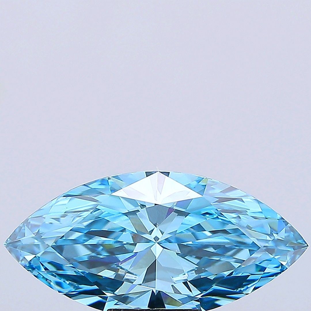 IGI Marquise 5.09ct Fancy Vivid Blue VVS2 - Loose Lab Diamond: IGI Marquise 5.09ct Fancy Vivid Blue VVS2 - Loose Lab Diamond Item Specifics: Source: This Is A Real Diamond Grown In A Lab Not Mined. Carat: 5.09 Cut: - Color: Fancy Vivid Blue Clarity: VVS2 Polish: 