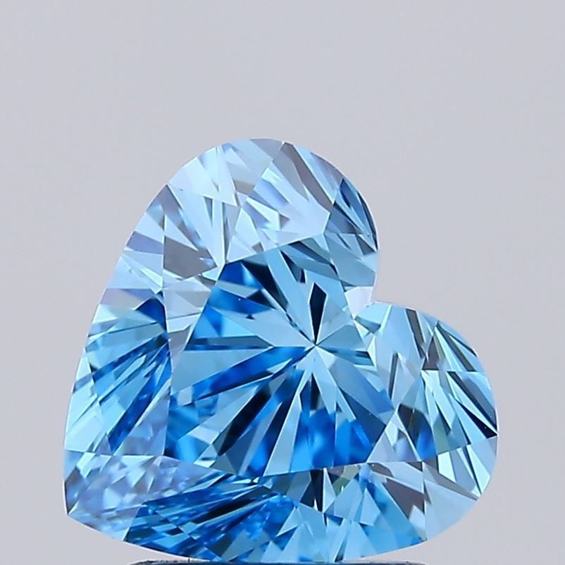 IGI Heart 2.0ct Fancy Vivid Blue VVS2 - Loose Lab Diamond: IGI Heart 2.0ct Fancy Vivid Blue VVS2 - Loose Lab Diamond Item Specifics: Source: This Is A Real Diamond Grown In A Lab Not Mined. Carat: 2.0 Cut: - Color: Fancy Vivid Blue Clarity: VVS2 Polish: EX Sy