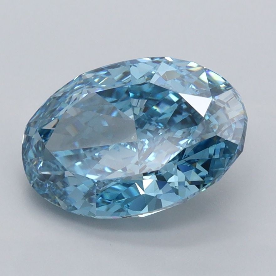 IGI Oval 2.47ct Fancy Vivid Blue VVS1 - Loose Lab Diamond: IGI Oval 2.47ct Fancy Vivid Blue VVS1 - Loose Lab Diamond Item Specifics: Source: This Is A Real Diamond Grown In A Lab Not Mined. Carat: 2.47 Cut: - Color: Fancy Vivid Blue Clarity: VVS1 Polish: EX S