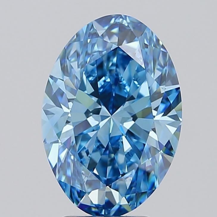 IGI Oval 4.01ct Fancy Vivid Blue VVS1 - Loose Lab Diamond: IGI Oval 4.01ct Fancy Vivid Blue VVS1 - Loose Lab Diamond Item Specifics: Source: This Is A Real Diamond Grown In A Lab Not Mined. Carat: 4.01 Cut: - Color: Fancy Vivid Blue Clarity: VVS1 Polish: EX S
