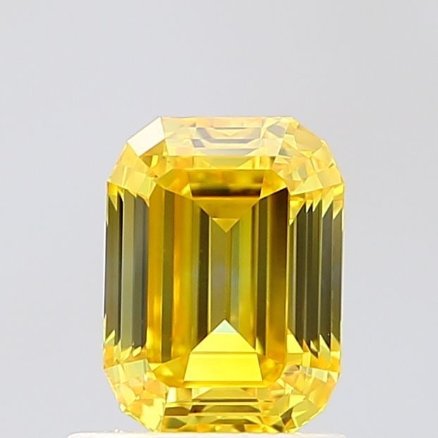 IGI Emerald 1.06ct Fancy Vivid Yellow VVS2 - Loose Lab Diamond: IGI Emerald 1.06ct Fancy Vivid Yellow VVS2 - Loose Lab Diamond Item Specifics: Source: This Is A Real Diamond Grown In A Lab Not Mined. Carat: 1.06 Cut: - Color: Fancy Vivid Yellow Clarity: VVS2 Polis