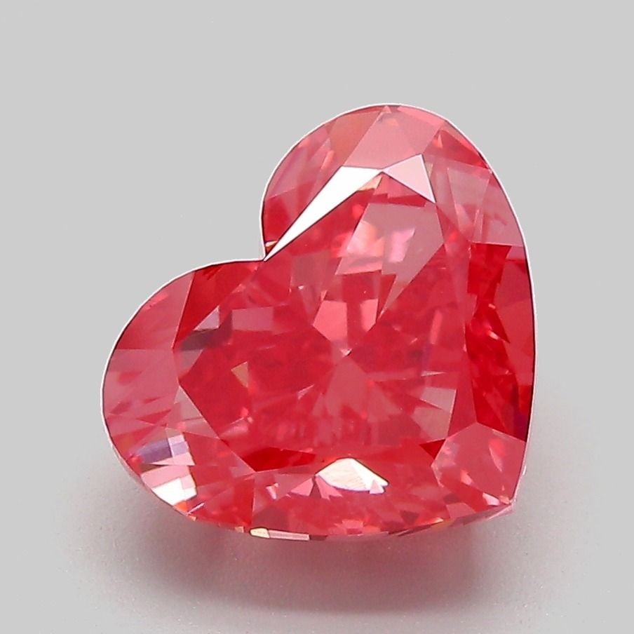 IGI Heart 3.45ct Fancy Vivid Pink VVS2 - Loose Lab Diamond (1 of 1)
