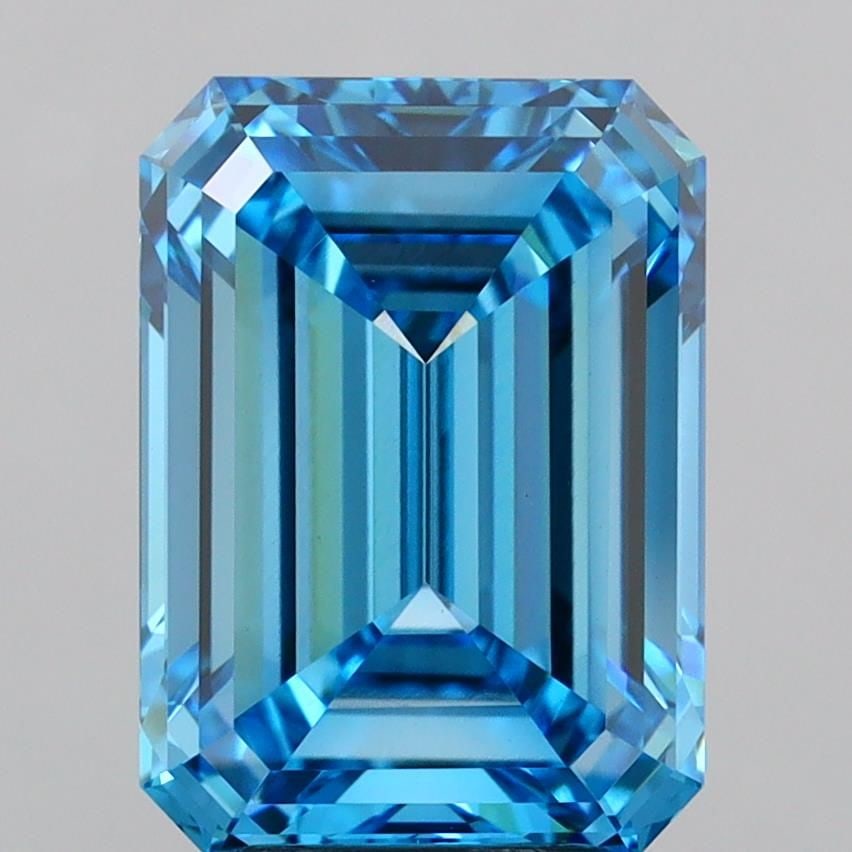 IGI Emerald 5.04ct Fancy Vivid Blue VVS2 - Loose Lab Diamond: IGI Emerald 5.04ct Fancy Vivid Blue VVS2 - Loose Lab Diamond Item Specifics: Source: This Is A Real Diamond Grown In A Lab Not Mined. Carat: 5.04 Cut: - Color: Fancy Vivid Blue Clarity: VVS2 Polish: E