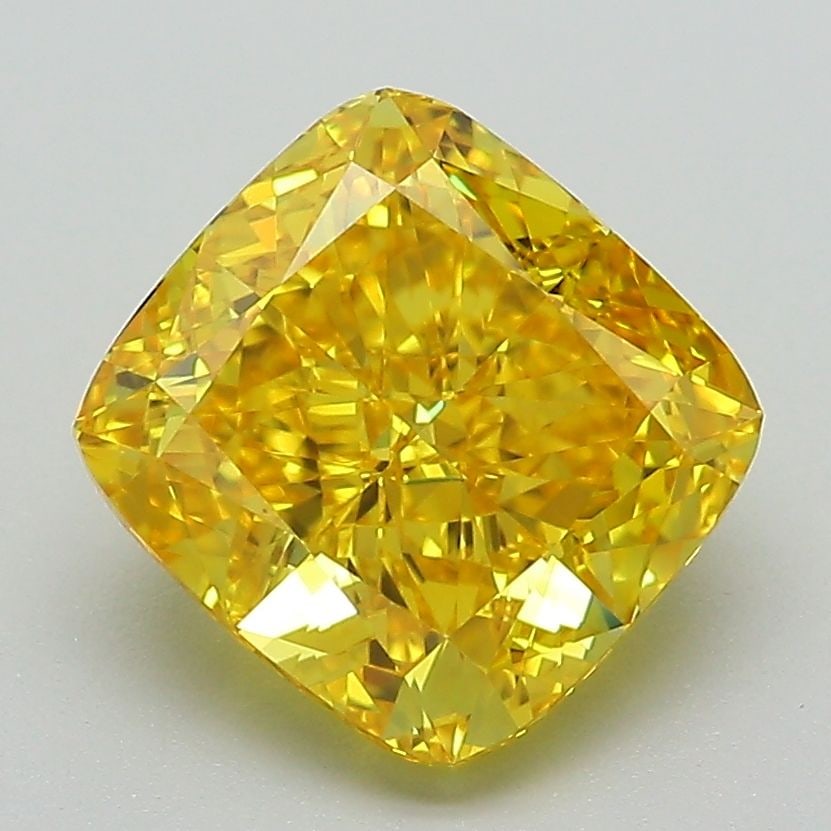 IGI Cushion Brilliant 3.05ct Fancy Vivid Yellow VVS2 - Loose Lab Diamond: IGI Cushion Brilliant 3.05ct Fancy Vivid Yellow VVS2 - Loose Lab Diamond Item Specifics: Source: This Is A Real Diamond Grown In A Lab Not Mined. Carat: 3.05 Cut: - Color: Fancy Vivid Yellow Clarity: 