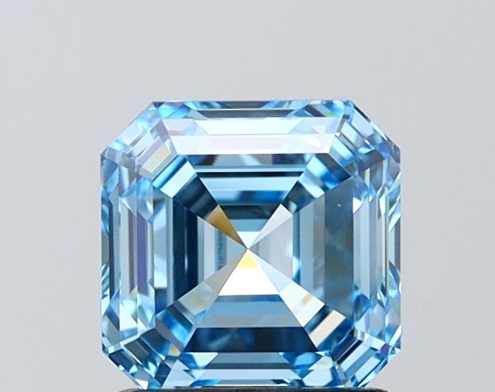 IGI Asscher 1.54ct Fancy Vivid Blue VVS1 - Loose Lab Diamond: IGI Asscher 1.54ct Fancy Vivid Blue VVS1 - Loose Lab Diamond Item Specifics: Source: This Is A Real Diamond Grown In A Lab Not Mined. Carat: 1.54 Cut: - Color: Fancy Vivid Blue Clarity: VVS1 Polish: E