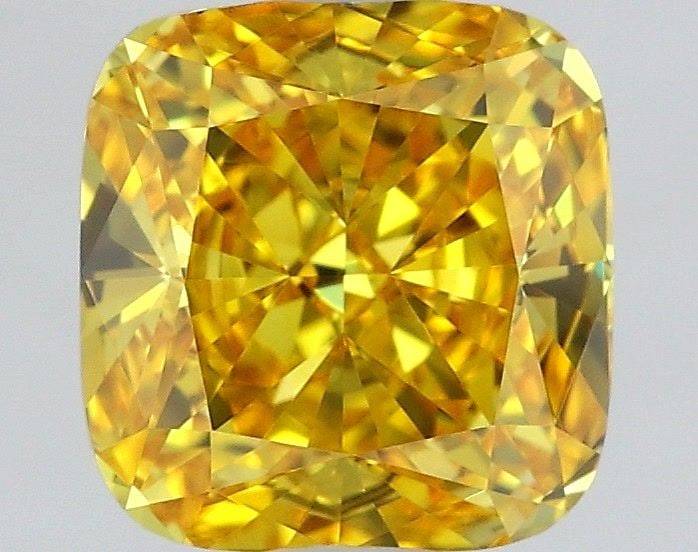 IGI Cushion Modified 1.53ct Fancy Vivid Yellow VVS2 - Loose Lab Diamond: IGI Cushion Modified 1.53ct Fancy Vivid Yellow VVS2 - Loose Lab Diamond Item Specifics: Source: This Is A Real Diamond Grown In A Lab Not Mined. Carat: 1.53 Cut: - Color: Fancy Vivid Yellow Clarity: V