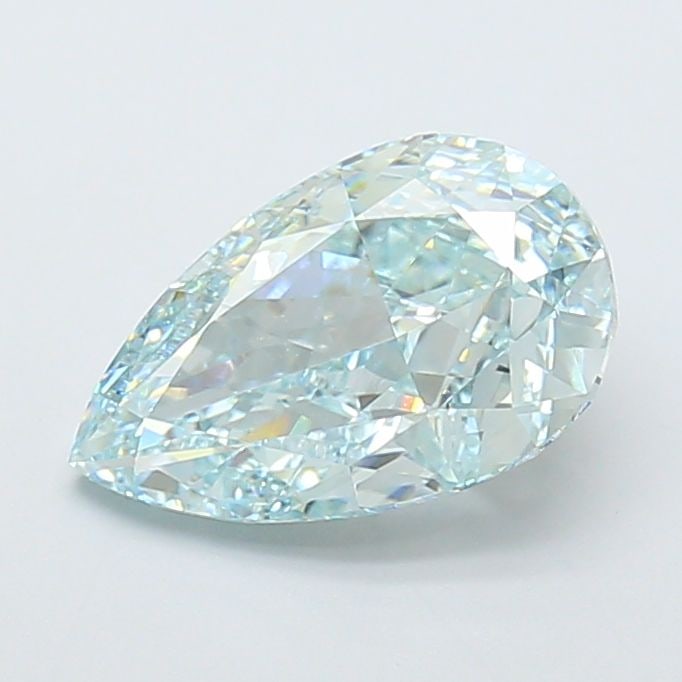 IGI Pear 2.84ct Fancy Intense Blue Green VVS1 - Loose Lab Diamond: IGI Pear 2.84ct Fancy Intense Blue Green VVS1 - Loose Lab Diamond Item Specifics: Source: This Is A Real Diamond Grown In A Lab Not Mined. Carat: 2.84 Cut: - Color: Fancy Intense Blue Green Clarity: