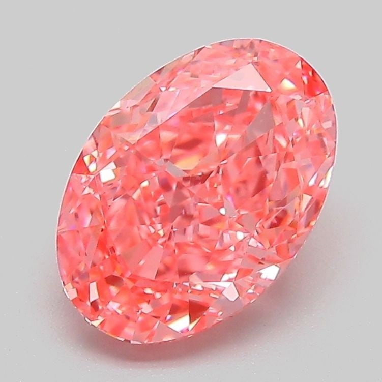 IGI Oval 2.1ct Fancy Vivid Pink VVS2 - Loose Lab Diamond: IGI Oval 2.1ct Fancy Vivid Pink VVS2 - Loose Lab Diamond Item Specifics: Source: This Is A Real Diamond Grown In A Lab Not Mined. Carat: 2.1 Cut: - Color: Fancy Vivid Pink Clarity: VVS2 Polish: EX Sym