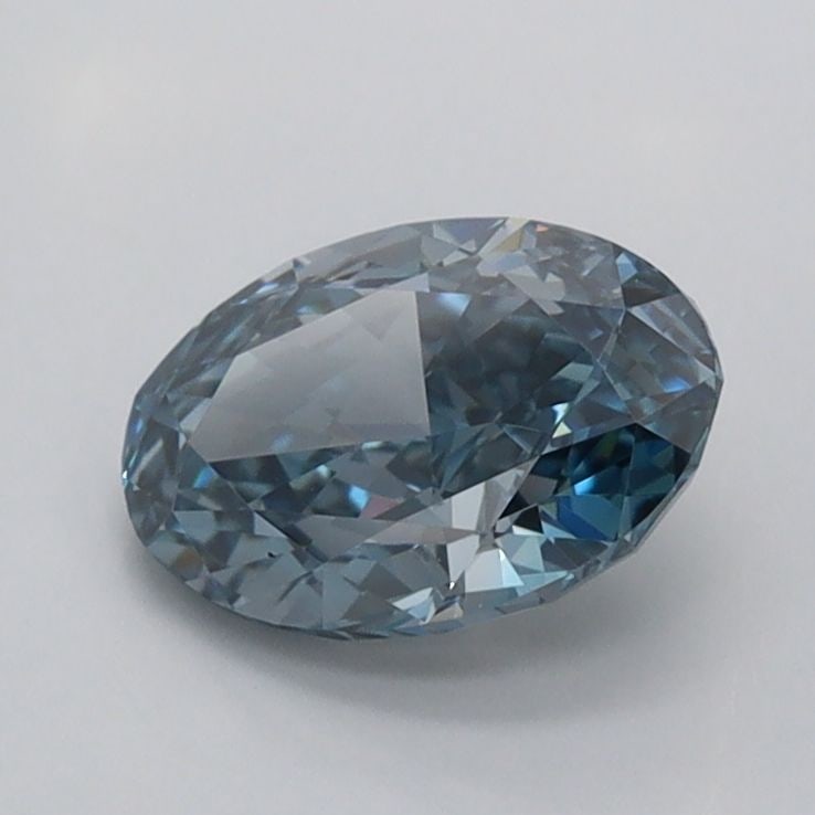 IGI Oval 1.09ct Fancy Vivid Blue VVS2 - Loose Lab Diamond: IGI Oval 1.09ct Fancy Vivid Blue VVS2 - Loose Lab Diamond Item Specifics: Source: This Is A Real Diamond Grown In A Lab Not Mined. Carat: 1.09 Cut: - Color: Fancy Vivid Blue Clarity: VVS2 Polish: EX S