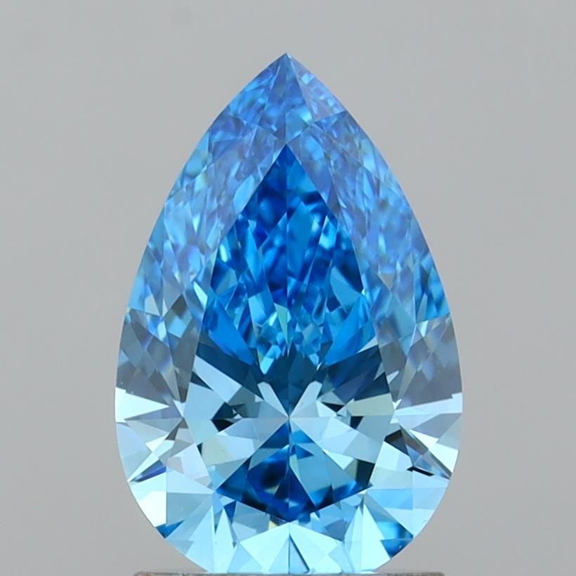 IGI Pear 1.59ct Fancy Vivid Blue VVS2 - Loose Lab Diamond: IGI Pear 1.59ct Fancy Vivid Blue VVS2 - Loose Lab Diamond Item Specifics: Source: This Is A Real Diamond Grown In A Lab Not Mined. Carat: 1.59 Cut: - Color: Fancy Vivid Blue Clarity: VVS2 Polish: EX S