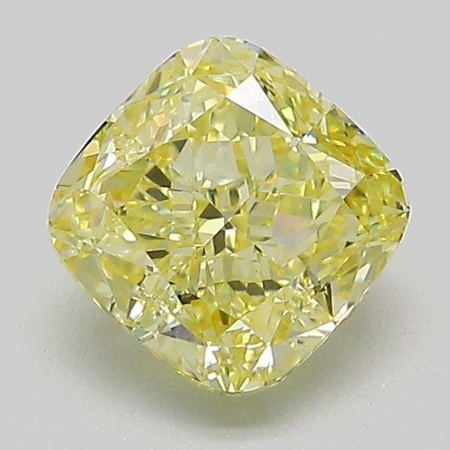 IGI Cushion Modified 1.54ct Fancy Yellow VVS2 - Loose Lab Diamond: IGI Cushion Modified 1.54ct Fancy Yellow VVS2 - Loose Lab Diamond Item Specifics: Source: This Is A Real Diamond Grown In A Lab Not Mined. Carat: 1.54 Cut: - Color: Fancy Yellow Clarity: VVS2 Polish: