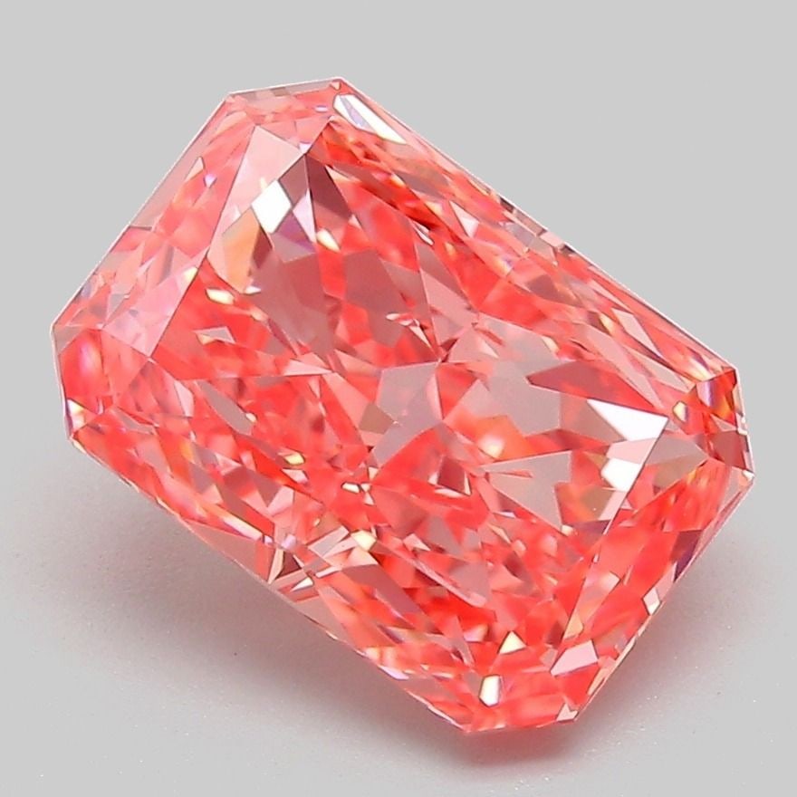 IGI Radiant 3.09ct Fancy Vivid Pink VVS2 - Loose Lab Diamond: IGI Radiant 3.09ct Fancy Vivid Pink VVS2 - Loose Lab Diamond Item Specifics: Source: This Is A Real Diamond Grown In A Lab Not Mined. Carat: 3.09 Cut: - Color: Fancy Vivid Pink Clarity: VVS2 Polish: E