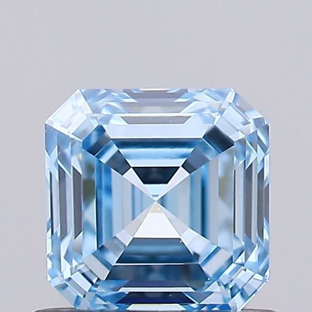 IGI Asscher 0.77ct Fancy Vivid Blue VVS2 - Loose Lab Diamond: IGI Asscher 0.77ct Fancy Vivid Blue VVS2 - Loose Lab Diamond Item Specifics: Source: This Is A Real Diamond Grown In A Lab Not Mined. Carat: 0.77 Cut: - Color: Fancy Vivid Blue Clarity: VVS2 Polish: V