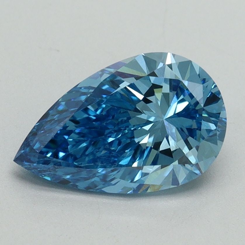 IGI Pear 1.5ct Fancy Vivid Blue VVS2 - Loose Lab Diamond: IGI Pear 1.5ct Fancy Vivid Blue VVS2 - Loose Lab Diamond Item Specifics: Source: This Is A Real Diamond Grown In A Lab Not Mined. Carat: 1.5 Cut: - Color: Fancy Vivid Blue Clarity: VVS2 Polish: EX Sym