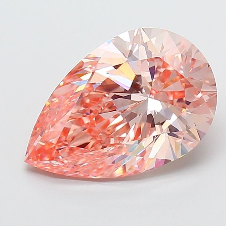 IGI Pear 4.17ct Fancy Intense Pink VVS2 - Loose Lab Diamond: IGI Pear 4.17ct Fancy Intense Pink VVS2 - Loose Lab Diamond Item Specifics: Source: This Is A Real Diamond Grown In A Lab Not Mined. Carat: 4.17 Cut: - Color: Fancy Intense Pink Clarity: VVS2 Polish: 