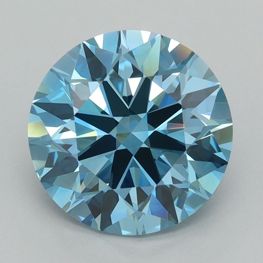 IGI Round 2.53ct Fancy Vivid Blue VVS2 - Ideal Loose Lab Diamond: IGI Round 2.53ct Fancy Vivid Blue VVS2 - Ideal Loose Lab Diamond Item Specifics: Source: This Is A Real Diamond Grown In A Lab Not Mined. Carat: 2.53 Cut: ID Color: Fancy Vivid Blue Clarity: VVS2 Poli
