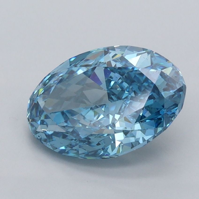 IGI Oval 2.09ct Fancy Vivid Blue VVS1 - Loose Lab Diamond: IGI Oval 2.09ct Fancy Vivid Blue VVS1 - Loose Lab Diamond Item Specifics: Source: This Is A Real Diamond Grown In A Lab Not Mined. Carat: 2.09 Cut: - Color: Fancy Vivid Blue Clarity: VVS1 Polish: EX S