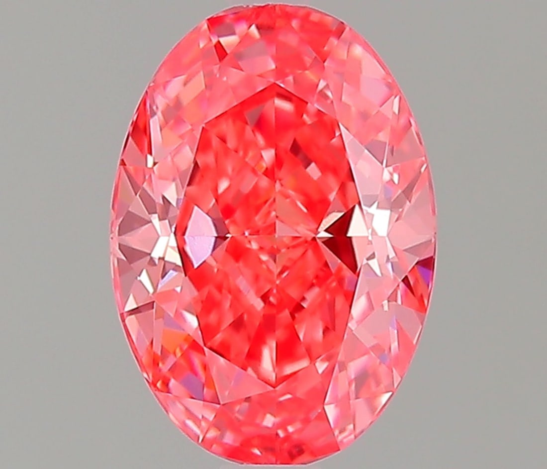 IGI Oval 1.13ct Fancy Vivid Pink VVS2 - Loose Lab Diamond: IGI Oval 1.13ct Fancy Vivid Pink VVS2 - Loose Lab Diamond Item Specifics: Source: This Is A Real Diamond Grown In A Lab Not Mined. Carat: 1.13 Cut: - Color: Fancy Vivid Pink Clarity: VVS2 Polish: EX S
