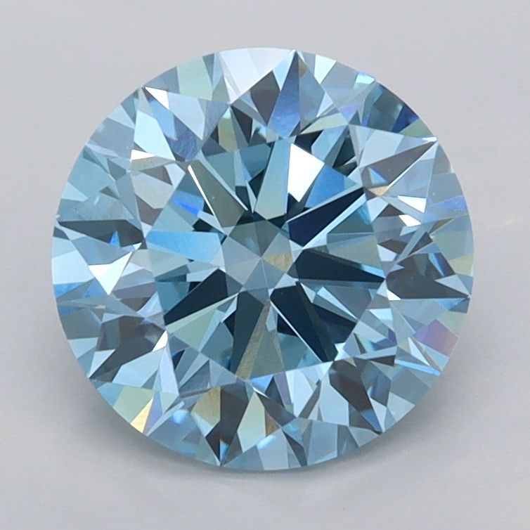 IGI Round 2.05ct Fancy Vivid Blue VVS1 - Ideal Loose Lab Diamond: IGI Round 2.05ct Fancy Vivid Blue VVS1 - Ideal Loose Lab Diamond Item Specifics: Source: This Is A Real Diamond Grown In A Lab Not Mined. Carat: 2.05 Cut: ID Color: Fancy Vivid Blue Clarity: VVS1 Poli