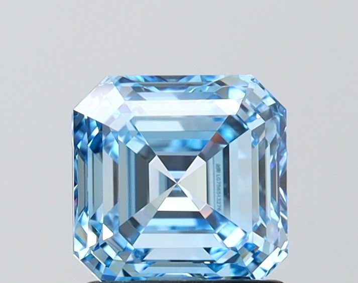 IGI Asscher 1.51ct Fancy Vivid Blue IF - Loose Lab Diamond: IGI Asscher 1.51ct Fancy Vivid Blue IF - Loose Lab Diamond Item Specifics: Source: This Is A Real Diamond Grown In A Lab Not Mined. Carat: 1.51 Cut: - Color: Fancy Vivid Blue Clarity: IF Polish: EX Sy