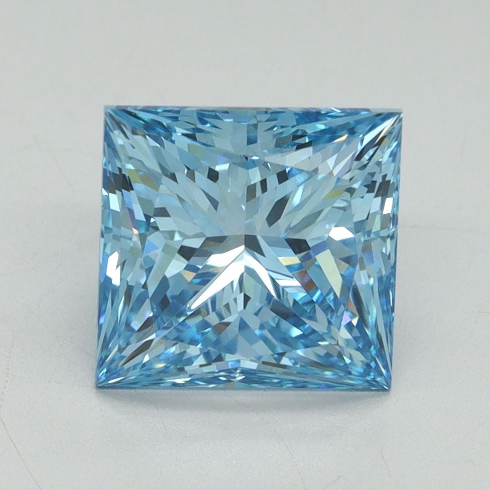 IGI Princess 3.14ct Fancy Vivid Blue VVS2 - Loose Lab Diamond: IGI Princess 3.14ct Fancy Vivid Blue VVS2 - Loose Lab Diamond Item Specifics: Source: This Is A Real Diamond Grown In A Lab Not Mined. Carat: 3.14 Cut: - Color: Fancy Vivid Blue Clarity: VVS2 Polish: 