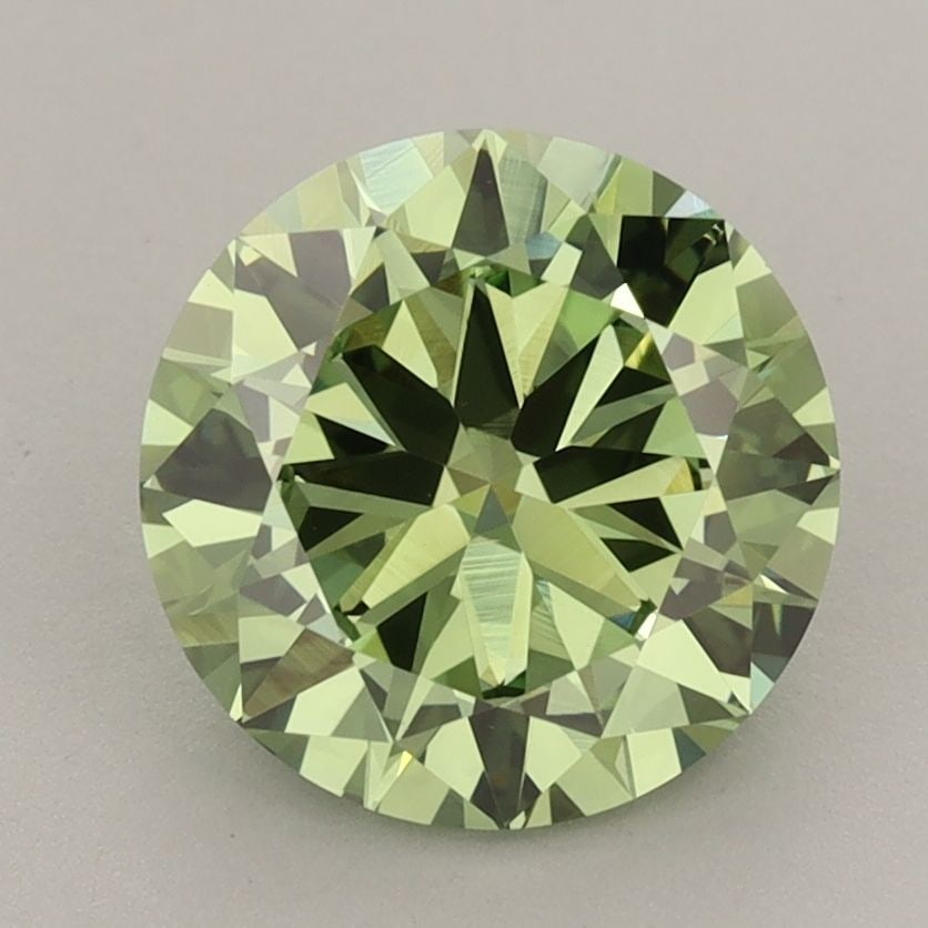 IGI Round 2.49ct Fancy Vivid Green VVS2 - Loose Lab Diamond: IGI Round 2.49ct Fancy Vivid Green VVS2 - Loose Lab Diamond Item Specifics: Source: This Is A Real Diamond Grown In A Lab Not Mined. Carat: 2.49 Cut: F Color: Fancy Vivid Green Clarity: VVS2 Polish: V