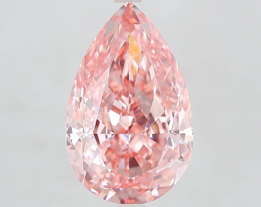 IGI Pear 8.08ct Fancy Vivid Pink VVS2 - Loose Lab Diamond: IGI Pear 8.08ct Fancy Vivid Pink VVS2 - Loose Lab Diamond Item Specifics: Source: This Is A Real Diamond Grown In A Lab Not Mined. Carat: 8.08 Cut: - Color: Fancy Vivid Pink Clarity: VVS2 Polish: EX S