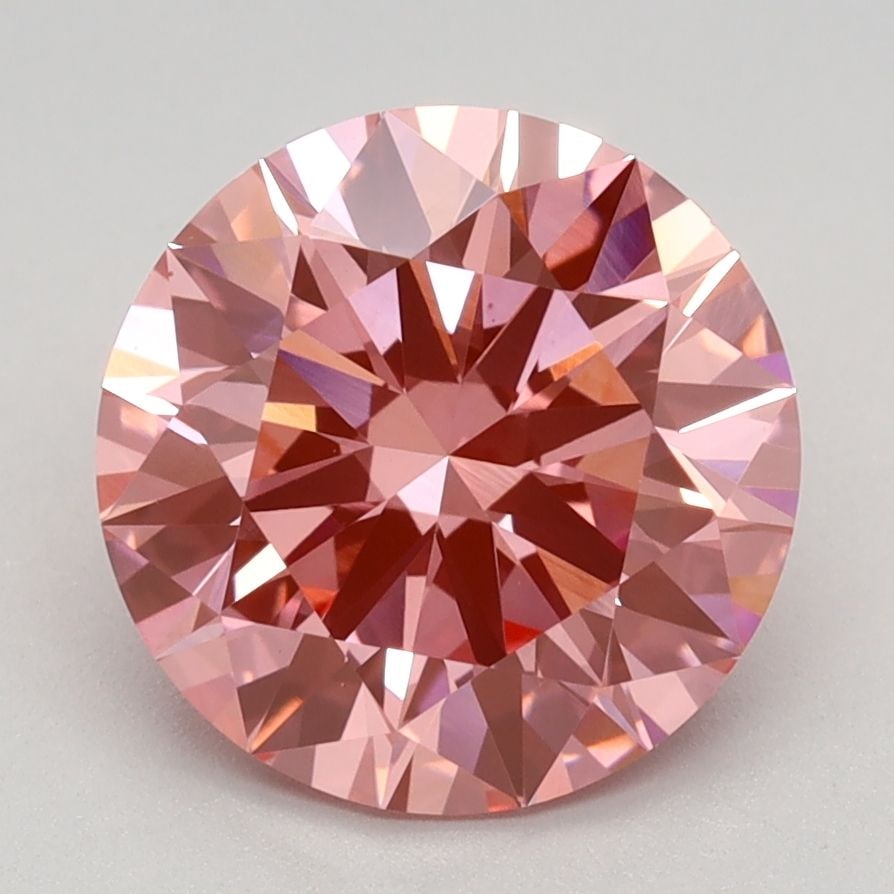 IGI Round 2.59ct Fancy Vivid Pink VVS2 - Ideal Loose Lab Diamond: IGI Round 2.59ct Fancy Vivid Pink VVS2 - Ideal Loose Lab Diamond Item Specifics: Source: This Is A Real Diamond Grown In A Lab Not Mined. Carat: 2.59 Cut: ID Color: Fancy Vivid Pink Clarity: VVS2 Poli