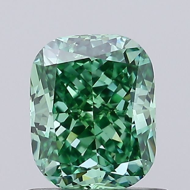 IGI Cushion Modified 0.93ct Fancy Vivid Green VVS1 - Loose Lab Diamond: IGI Cushion Modified 0.93ct Fancy Vivid Green VVS1 - Loose Lab Diamond Item Specifics: Source: This Is A Real Diamond Grown In A Lab Not Mined. Carat: 0.93 Cut: - Color: Fancy Vivid Green Clarity: VVS