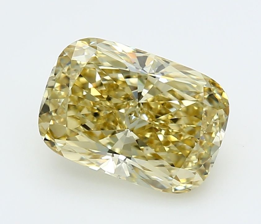 IGI Cushion Modified 2.59ct Fancy Yellow VVS2 - Loose Lab Diamond: IGI Cushion Modified 2.59ct Fancy Yellow VVS2 - Loose Lab Diamond Item Specifics: Source: This Is A Real Diamond Grown In A Lab Not Mined. Carat: 2.59 Cut: - Color: Fancy Yellow Clarity: VVS2 Polish: 