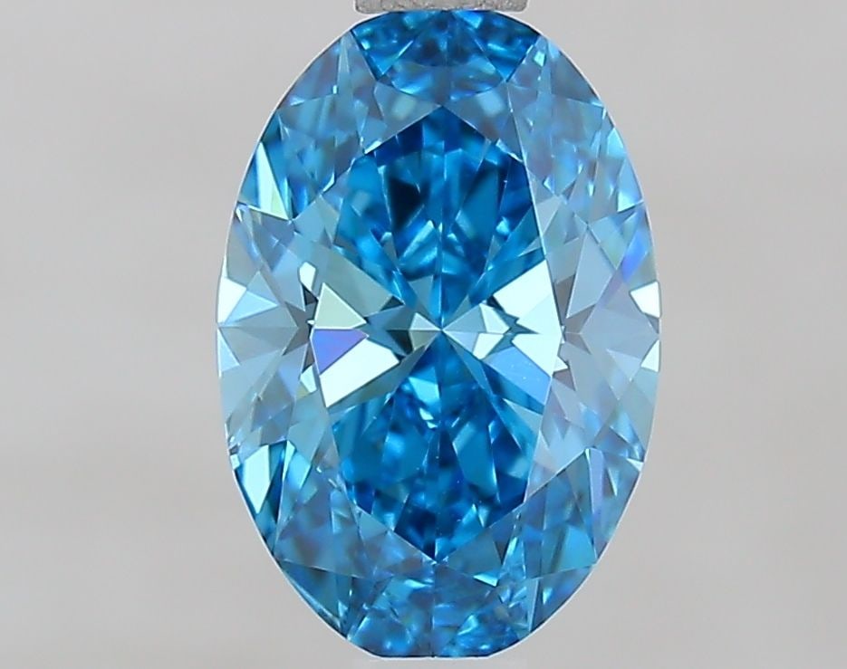 IGI Oval 1.09ct Fancy Vivid Blue VVS2 - Loose Lab Diamond: IGI Oval 1.09ct Fancy Vivid Blue VVS2 - Loose Lab Diamond Item Specifics: Source: This Is A Real Diamond Grown In A Lab Not Mined. Carat: 1.09 Cut: - Color: Fancy Vivid Blue Clarity: VVS2 Polish: EX S
