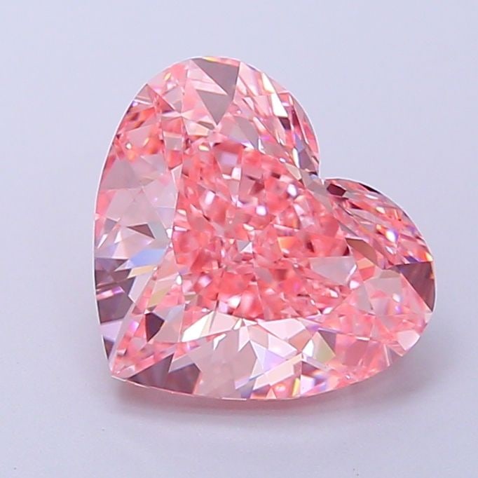 IGI Heart 3.12ct Fancy Vivid Pink VVS2 - Loose Lab Diamond: IGI Heart 3.12ct Fancy Vivid Pink VVS2 - Loose Lab Diamond Item Specifics: Source: This Is A Real Diamond Grown In A Lab Not Mined. Carat: 3.12 Cut: - Color: Fancy Vivid Pink Clarity: VVS2 Polish: EX 