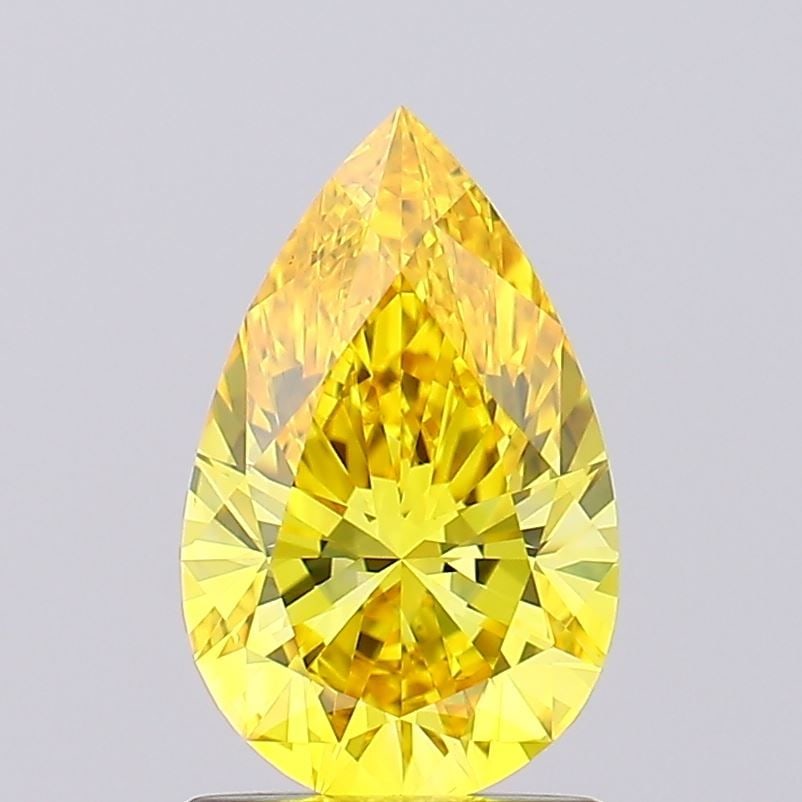 IGI Pear 1.31ct Fancy Vivid Yellow VVS2 - Loose Lab Diamond: IGI Pear 1.31ct Fancy Vivid Yellow VVS2 - Loose Lab Diamond Item Specifics: Source: This Is A Real Diamond Grown In A Lab Not Mined. Carat: 1.31 Cut: - Color: Fancy Vivid Yellow Clarity: VVS2 Polish: 