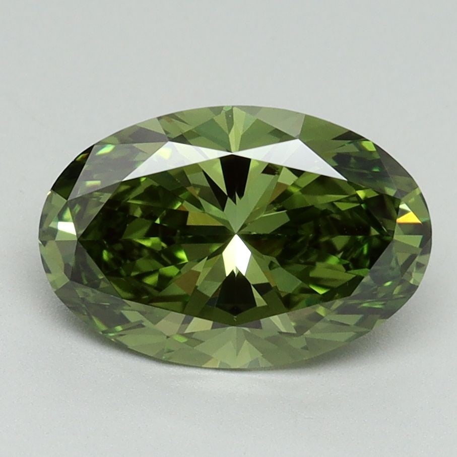 IGI Oval 2.06ct Fancy Vivid Green VVS2 - Loose Lab Diamond: IGI Oval 2.06ct Fancy Vivid Green VVS2 - Loose Lab Diamond Item Specifics: Source: This Is A Real Diamond Grown In A Lab Not Mined. Carat: 2.06 Cut: - Color: Fancy Vivid Green Clarity: VVS2 Polish: EX