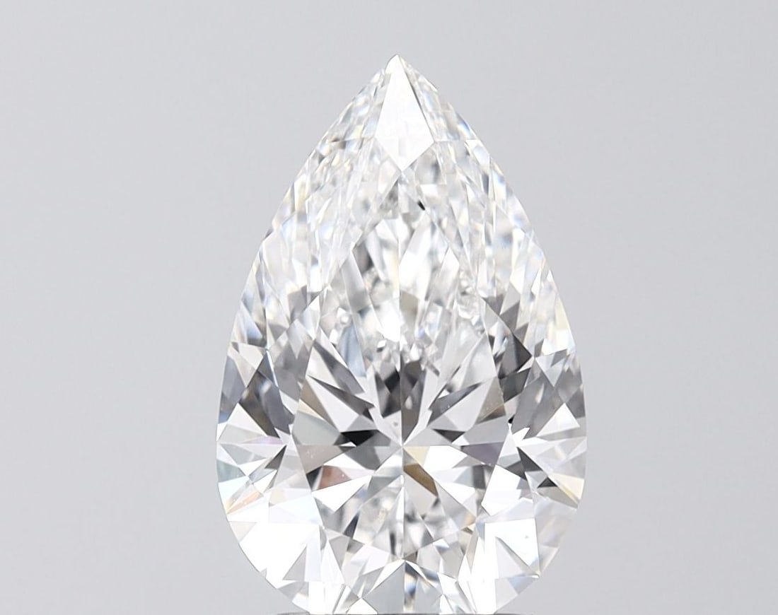 IGI Pear 2.59ct E VVS2 - Loose Lab Diamond: IGI Pear 2.59ct E VVS2 - Loose Lab Diamond Item Specifics: Source: This Is A Real Diamond Grown In A Lab Not Mined. Carat: 2.59 Cut: - Color: E Clarity: VVS2 Polish: EX Symmetry: EX Measurements: 12.2