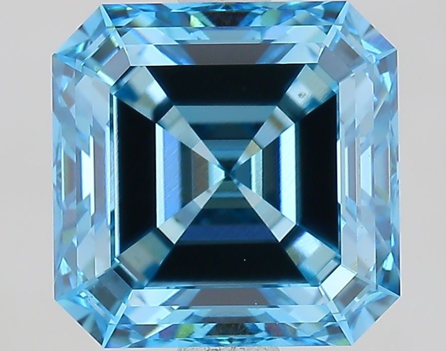 IGI Asscher 2.57ct Fancy Vivid Blue VVS2 - Loose Lab Diamond: IGI Asscher 2.57ct Fancy Vivid Blue VVS2 - Loose Lab Diamond Item Specifics: Source: This Is A Real Diamond Grown In A Lab Not Mined. Carat: 2.57 Cut: - Color: Fancy Vivid Blue Clarity: VVS2 Polish: E