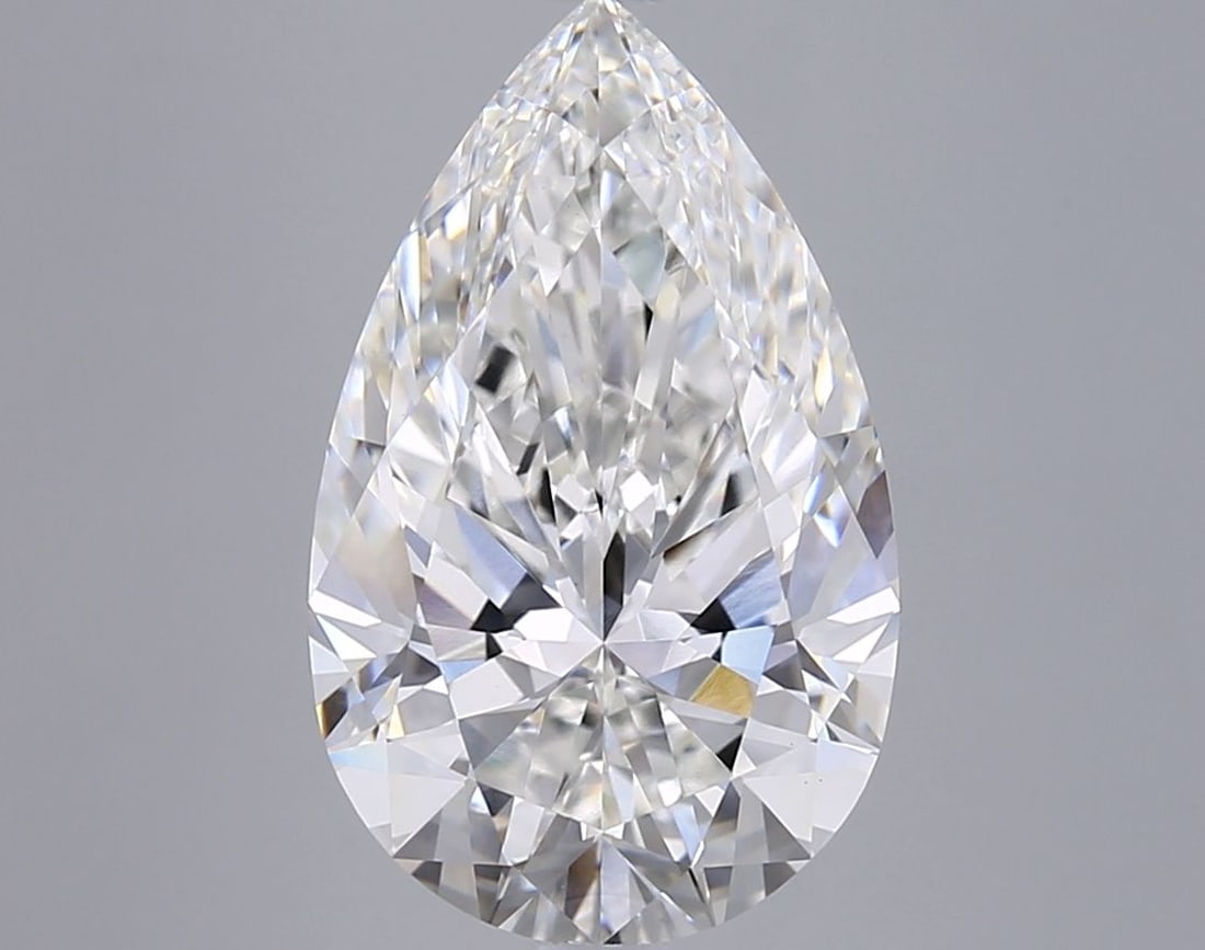 IGI Pear 5.04ct F VVS2 - Loose Lab Diamond: IGI Pear 5.04ct F VVS2 - Loose Lab Diamond Item Specifics: Source: This Is A Real Diamond Grown In A Lab Not Mined. Carat: 5.04 Cut: - Color: F Clarity: VVS2 Polish: EX Symmetry: EX Measurements: 15.2