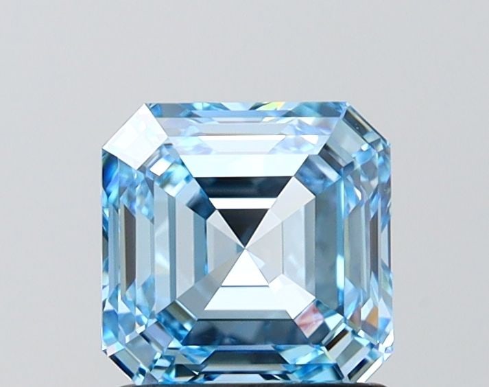 IGI Asscher 1.5ct Fancy Vivid Blue IF - Loose Lab Diamond: IGI Asscher 1.5ct Fancy Vivid Blue IF - Loose Lab Diamond Item Specifics: Source: This Is A Real Diamond Grown In A Lab Not Mined. Carat: 1.5 Cut: - Color: Fancy Vivid Blue Clarity: IF Polish: EX Symm