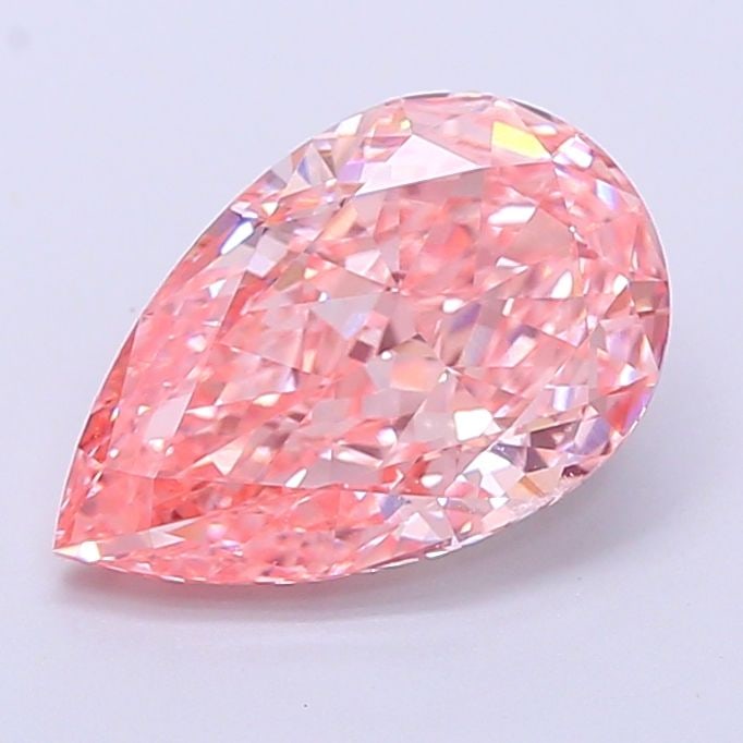 IGI Pear 2.55ct Fancy Vivid Pink VVS1 - Loose Lab Diamond: IGI Pear 2.55ct Fancy Vivid Pink VVS1 - Loose Lab Diamond Item Specifics: Source: This Is A Real Diamond Grown In A Lab Not Mined. Carat: 2.55 Cut: - Color: Fancy Vivid Pink Clarity: VVS1 Polish: EX S