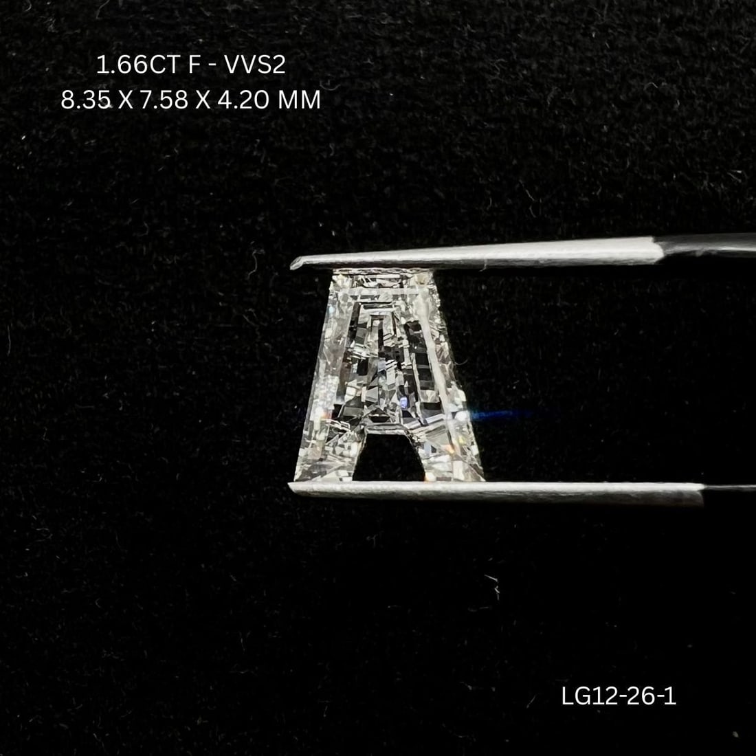 Other 1.66ct F VVS2 - Loose Lab Diamond: Other 1.66ct F VVS2 - Loose Lab Diamond Item Specifics: Source: This Is A Real Diamond Grown In A Lab Not Mined. Carat: 1.66 Cut: - Color: F Clarity: VVS2 Polish: VG Symmetry: VG Measurements: 8.35L X