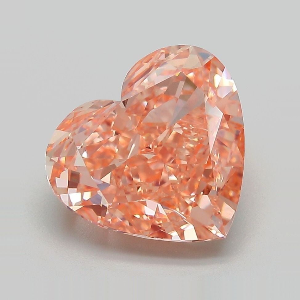 IGI Heart 5.04ct Fancy Vivid Pinkish Orange VVS2 - Loose Lab Diamond: IGI Heart 5.04ct Fancy Vivid Pinkish Orange VVS2 - Loose Lab Diamond Item Specifics: Source: This Is A Real Diamond Grown In A Lab Not Mined. Carat: 5.04 Cut: - Color: Fancy Vivid Pinkish Orange Clari