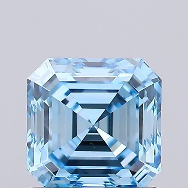 IGI Asscher 1.04ct Fancy Vivid Blue VVS2 - Loose Lab Diamond: IGI Asscher 1.04ct Fancy Vivid Blue VVS2 - Loose Lab Diamond Item Specifics: Source: This Is A Real Diamond Grown In A Lab Not Mined. Carat: 1.04 Cut: - Color: Fancy Vivid Blue Clarity: VVS2 Polish: E