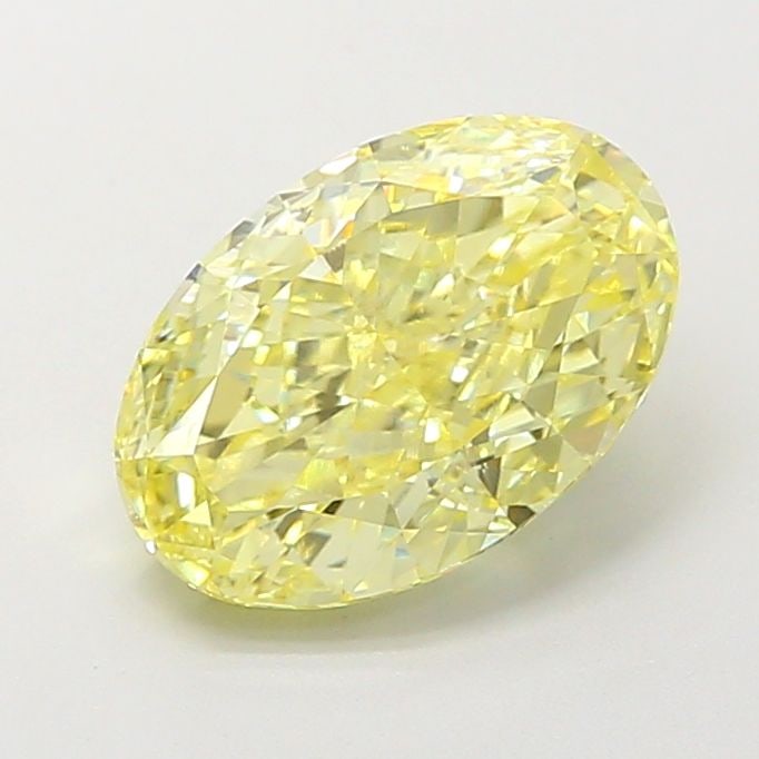 IGI Oval 2.54ct Fancy Yellow VVS2 - Loose Lab Diamond (1 of 1)