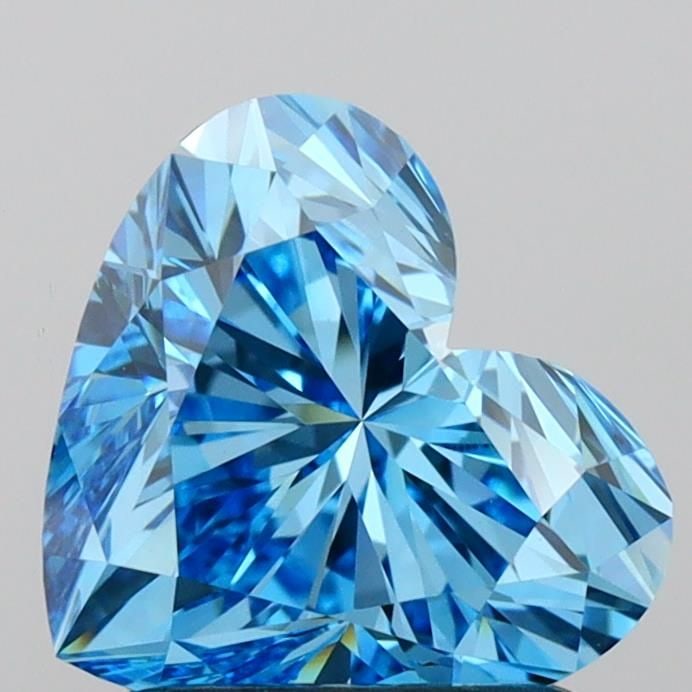 IGI Heart 1.55ct Fancy Vivid Blue VVS2 - Loose Lab Diamond: IGI Heart 1.55ct Fancy Vivid Blue VVS2 - Loose Lab Diamond Item Specifics: Source: This Is A Real Diamond Grown In A Lab Not Mined. Carat: 1.55 Cut: - Color: Fancy Vivid Blue Clarity: VVS2 Polish: EX 