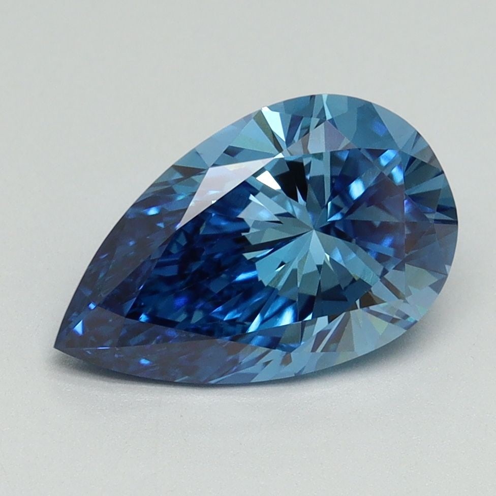 IGI Pear 2.14ct Fancy Vivid Blue VVS2 - Loose Lab Diamond: IGI Pear 2.14ct Fancy Vivid Blue VVS2 - Loose Lab Diamond Item Specifics: Source: This Is A Real Diamond Grown In A Lab Not Mined. Carat: 2.14 Cut: - Color: Fancy Vivid Blue Clarity: VVS2 Polish: EX S